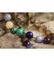 Amber teething necklace - Gemstone - Green color